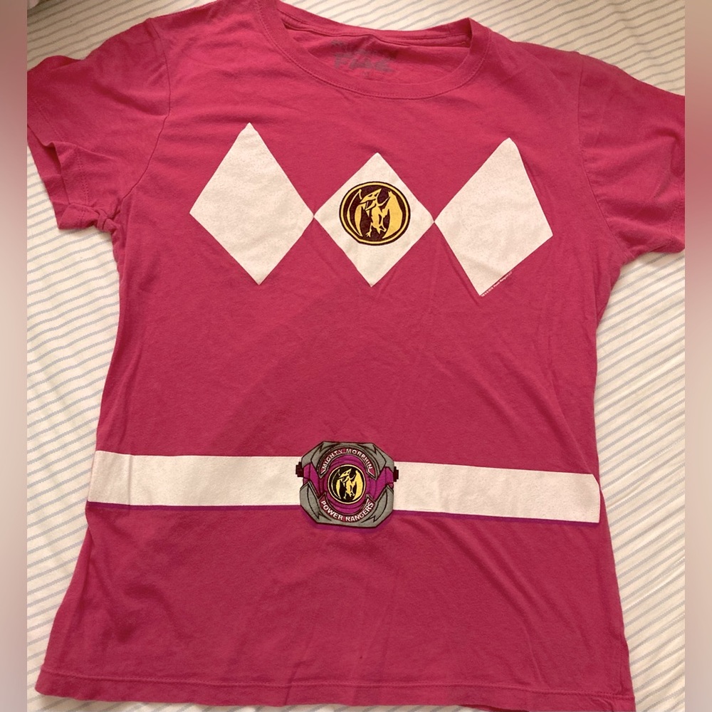 Mighty Fine Pink Ranger tee shirt